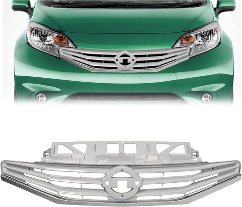 KUAFU Upper Grille Compatible with 2014-2017 Nissan Versa Note Replacement for 623103VY0A NI1200257 Grill - Plastic(ABS) Chrome in Saudi Arabia