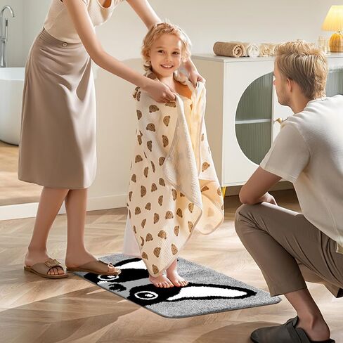 Dog Bath Mat, Cute French Bulldog Bathroom Rug - Soft Area Rug, Absorbent, Non-Slip, Machine Washable, Ideal for Dog Lover, Airbnb Decor, 19.7"x31.5"&15.7"x23.6" (19.7"x31.5" (50x80cm)) in Saudi Arabia
