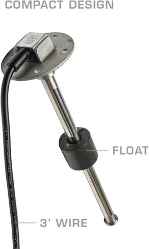 GlowShift 10 "مرسل مستشعر مستوى الوقود على عمق متوافق مع خلايا الوقود والسيارات والشاحنات بعد البيع - 240-33 أوم - لوقود الغاز والديزل in Saudi Arabia