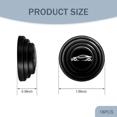 امتصاص صدمات باب السيارة 8 PCS ، وسادات الصدمات السوداء السيليكون ، وسدادات البطولات الاربع ذاتية ، ووسادات تحطم صوت تلقائية ، وملاءمة عالمية لمعظم السيارات in Kuwait