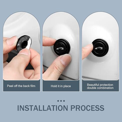 امتصاص صدمات باب السيارة 8 PCS ، وسادات الصدمات السوداء السيليكون ، وسدادات البطولات الاربع ذاتية ، ووسادات تحطم صوت تلقائية ، وملاءمة عالمية لمعظم السيارات in Kuwait