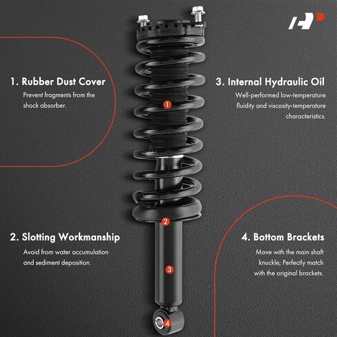 A-Premium Rear Pair (2) Complete Strut & Coil Spring Assembly Compatible with Subaru Outback 2001 2002 2003 2004, Driver and Passenger Side in Saudi Arabia