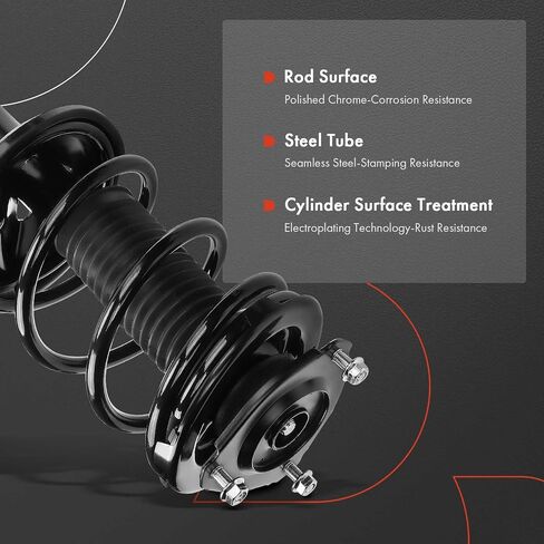A-Premium Front Pair (2) مجموعة كاملة من STRUT و COIL Spring متوافقة مع Toyota RAV4 1996 1997 1998 2000 ، AWD فقط ، سائق ومسافر جانب in Saudi Arabia