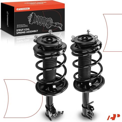 A-Premium Front Pair (2) مجموعة كاملة من STRUT و COIL Spring متوافقة مع Toyota RAV4 1996 1997 1998 2000 ، AWD فقط ، سائق ومسافر جانب in Saudi Arabia