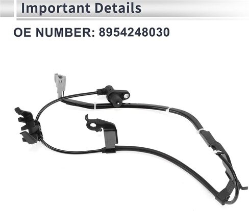 مستشعر سرعة عجلات ABS الأمامي اليمين لـ Toyota Highlander 2004-2007 ABS Sensor Sensor Anti-Lock Sensor No.8954248030 1 PCS in Saudi Arabia