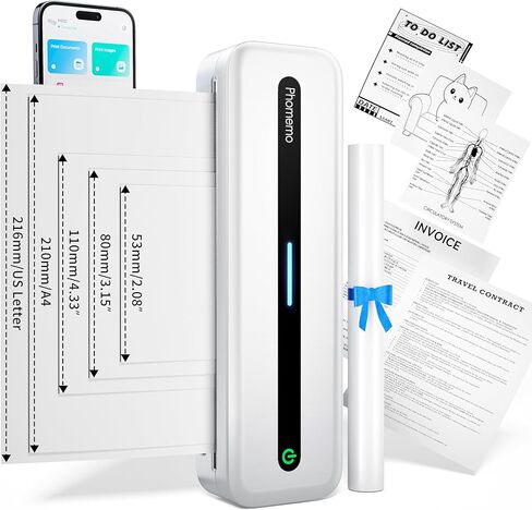 Phomemo M832Pro Bluetooth Portable Printer Gray in Saudi Arabia