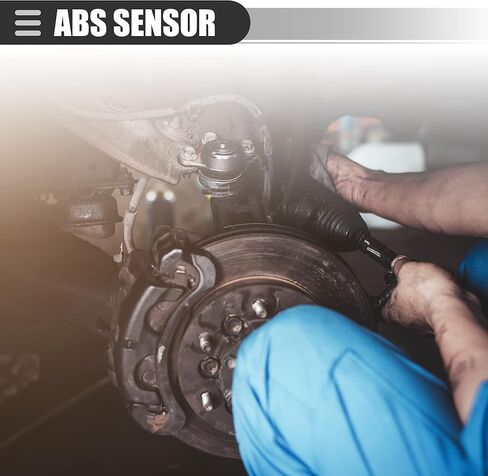 Motoforti Rear Left or Right ABS Sensor, Wheel Speed Sensor, for Jeep Wrangler 3.8L 2007-2018, Plastic, 52125003AB, Black in Saudi Arabia