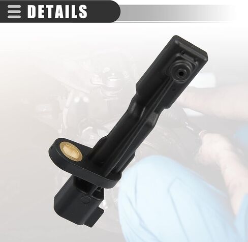 Motoforti Rear Left or Right ABS Sensor, Wheel Speed Sensor, for Jeep Wrangler 3.8L 2007-2018, Plastic, 52125003AB, Black in Saudi Arabia