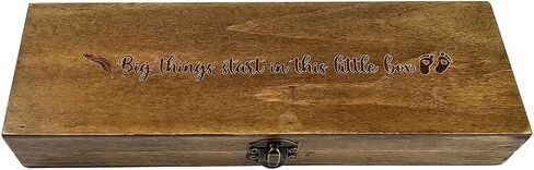 Pregnancy Test Keepsake Box, Surprise Pregnancy Announcement for Husband and Grandparents, Baby Reveal Ideas to Grandparents, Husband, Wooden Gift Box in Saudi Arabia