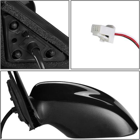 Auto Dynasty NI1321223 OE Style Powered Passenger Right Side View Door Mirror Compatible with Altima Sedan 13-18 in Saudi Arabia