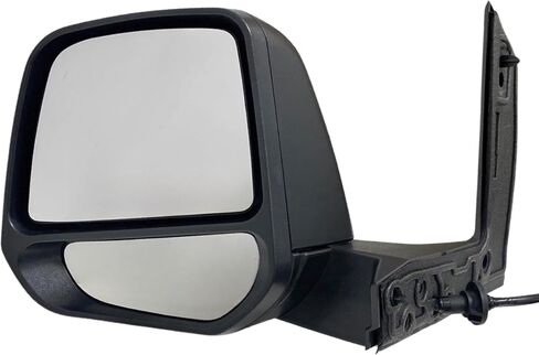 Spieg Driver Side Mirror for 2014-2023 Ford Transit Connect Large Housing Power Adj Heated Manual Fold Spotter Textured Black 5 Pins Left FO1320539 in Kuwait