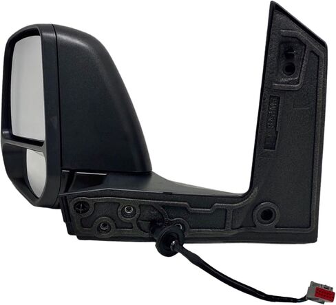 Spieg Driver Side Mirror for 2014-2023 Ford Transit Connect Large Housing Power Adj Heated Manual Fold Spotter Textured Black 5 Pins Left FO1320539 in Kuwait