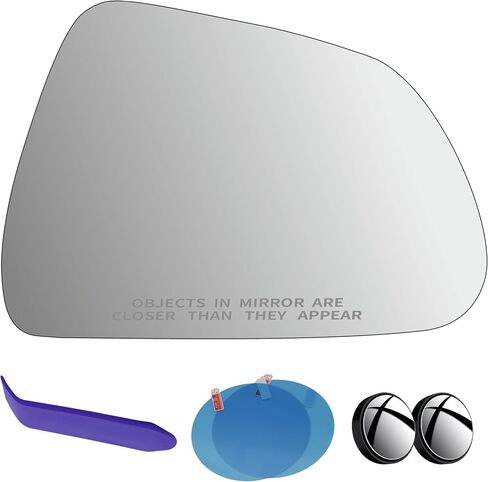 EAP Side Side Mirror Glass متوافق مع Tesla Model 3 2017-2023 ، يتم تسخينه بدون تعتيم تلقائي 113065200A 152179400A 113065400A 152179600A TA1325101 in Kuwait