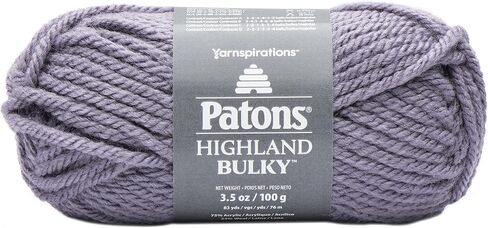 Patons Highland Bulky Solids Yarn, Black in Saudi Arabia