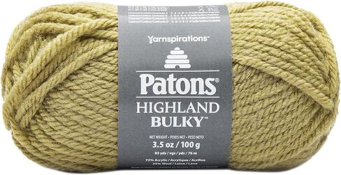Patons Highland Bulky Solids Yarn, Black in Saudi Arabia