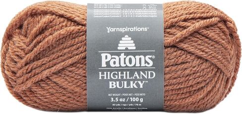 Patons Highland Bulky Solids Yarn, Black in Saudi Arabia