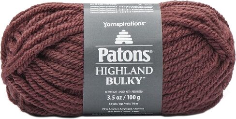 Patons Highland Bulky Solids Yarn, Black in Saudi Arabia