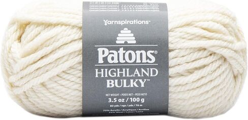 Patons Highland Bulky Solids Yarn, Black in Saudi Arabia