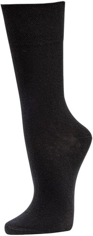 Leo Design 6 Pair Organic Cotton Dress Socks Scefivible Socks for Women و Liners و Soft Cuff (US ، 6-9 ، Beige) in Kuwait