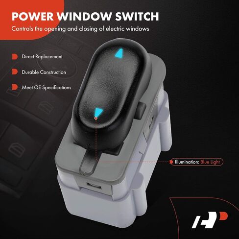 A-Premium Power Window Switch متوافق مع Ford F150 1997-2002 ، F250 1997-1999 ، Expedition 1997-2002 ، F250/F350/F450/F550 Super Duty 1999-2001 ، F650 ، F750 ، SPERTION & LINCOLN NAVIGATOR ، Blackwood in Saudi Arabia