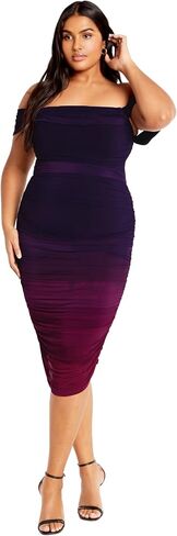 City Chic Women's Plus Size Dress-Alyssa Print in Saudi Arabia