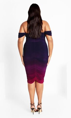 City Chic Women's Plus Size Dress-Alyssa Print in Saudi Arabia