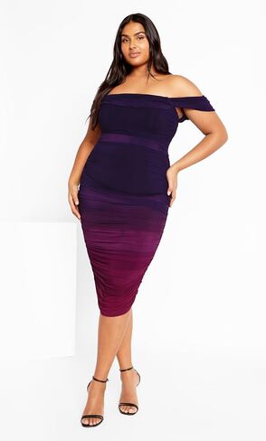 City Chic Women's Plus Size Dress-Alyssa Print in Saudi Arabia