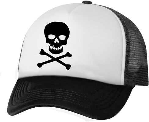 جمجمة و Cross Bones Truckers Mesh Snapback Hat in Saudi Arabia