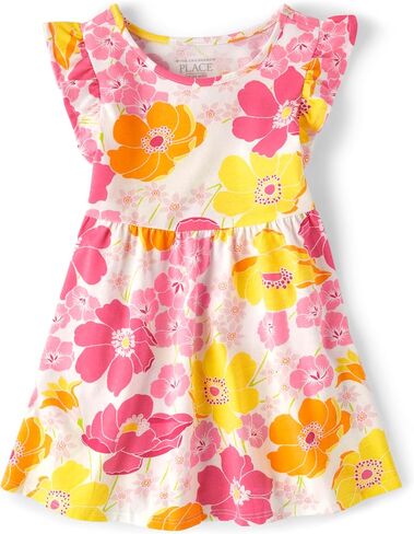 The Children's Place,Baby-Girls,and Toddler Casual Everyday Short Sleeve Dresses,Cosmos Ombre,3 Years in Saudi Arabia