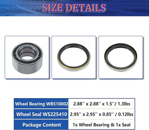 Maxfavor 2PCS Front Wheel Hub Bearing & Seal Assembly Fit for 1987-1999 Toyota Tercel / 1992-1995 1996 1997 1998 1999 Toyota Paseo 1.5L in Saudi Arabia
