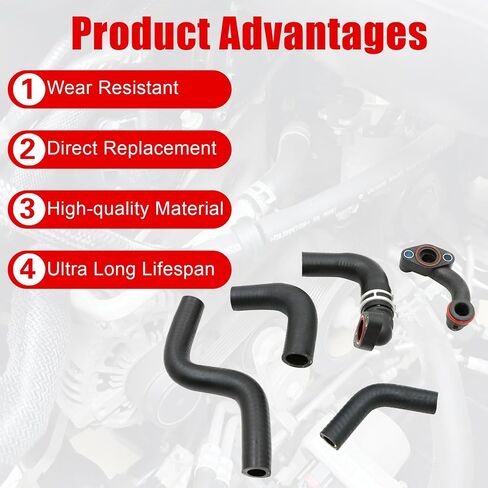 مجموعة خرطوم أنبوب المبرد FZJDSD المبرد المتوافق مع Jeep Grand Cherokee 2014-2019 استبدل 68253365AA ، 68211250AA ، 68211200AC ، 68147604AA ، 68252326AF in Saudi Arabia