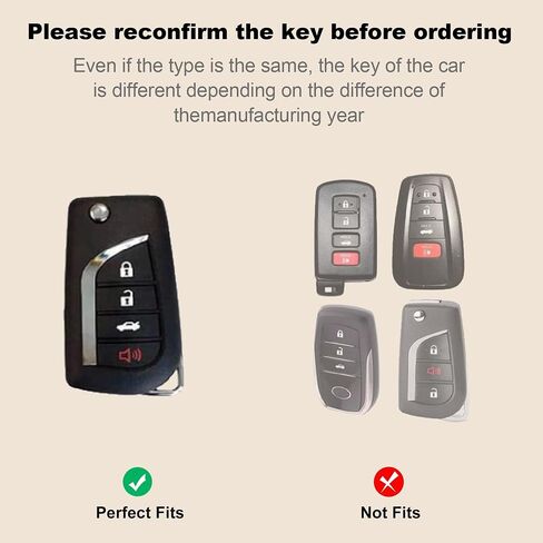 for Toyota 4 Buttons key fob cover with Diamond Heart Keychain, Car Accessories TPU for Fortuner Tundra Camry RAV4 Highlander Challenger Smart Key, Silver Purple in Saudi Arabia
