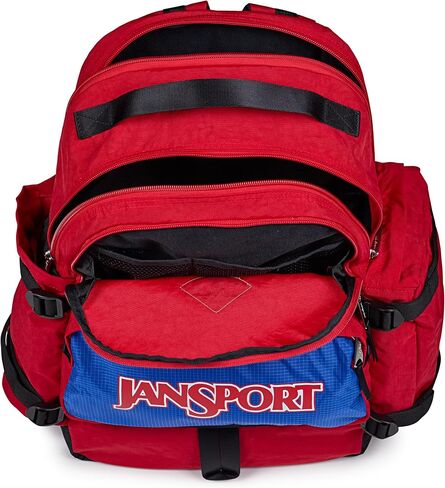 JanSport Seattle Pack – Durable Backpack with Main Compartment, Dual Water Bottle Pockets, and Zippered Plush Lined Laptop Compartment, Black in Saudi Arabia