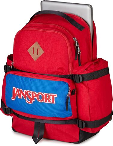 JanSport Seattle Pack – Durable Backpack with Main Compartment, Dual Water Bottle Pockets, and Zippered Plush Lined Laptop Compartment, Black in Saudi Arabia