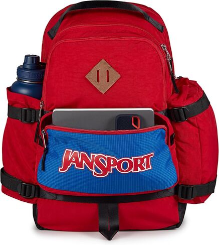 JanSport Seattle Pack – Durable Backpack with Main Compartment, Dual Water Bottle Pockets, and Zippered Plush Lined Laptop Compartment, Black in Saudi Arabia