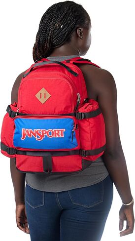 JanSport Seattle Pack – Durable Backpack with Main Compartment, Dual Water Bottle Pockets, and Zippered Plush Lined Laptop Compartment, Black in Saudi Arabia