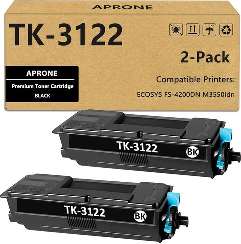TK3102 TK-3102 Toner Cartridge Compatible for Kyocera TK-3102 1T02MS0US0 for M3040idn M3540idn FS-2100DN FS-2100D Printer (12500 Pages,Black,2-Pack) in Saudi Arabia