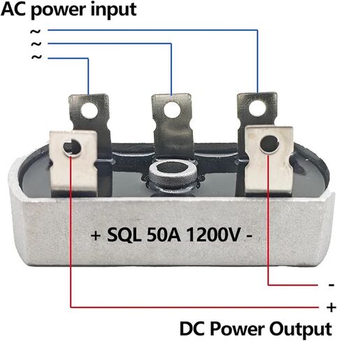 SQL50A 1200V Three Phase Diode Bridge Rectifier with Aluminum Metal Case 50Amp SQL50A Module in Saudi Arabia