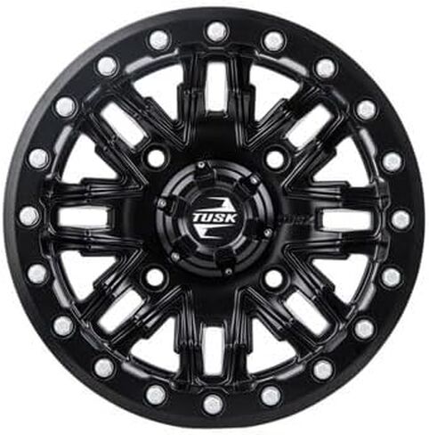 TUSK 4/137 Nebo Beadlock Wheel 14x7 4.0 + 3.0 Matte Black for Kawasaki Teryx 800 2014-2024 in Saudi Arabia