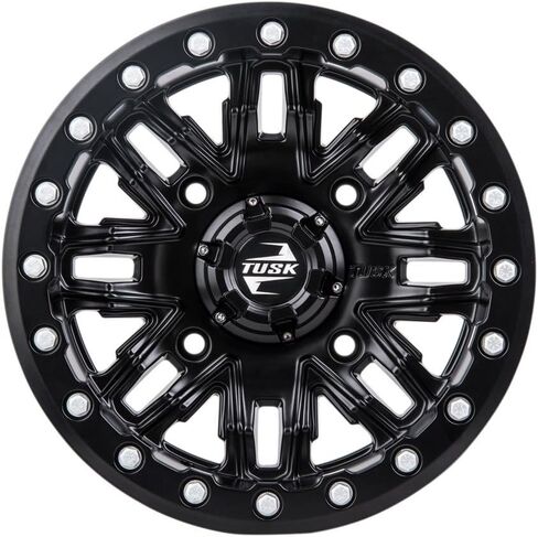 TUSK 4/137 Nebo Beadlock Wheel 14x7 4.0 + 3.0 Matte Black for Kawasaki Teryx 800 2014-2024 in Saudi Arabia