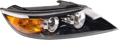 Left Headlight Assembly Driver Side W/O Bulb black Compatible with 2011 2012 2013 Kia Sorento KI2502143 in Saudi Arabia