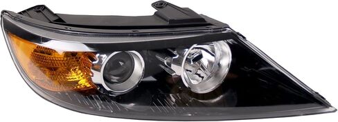 Left Headlight Assembly Driver Side W/O Bulb black Compatible with 2011 2012 2013 Kia Sorento KI2502143 in Saudi Arabia