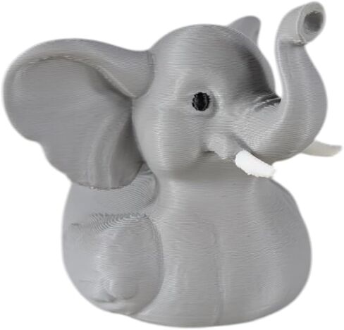 Safari Elephant Duck Figurine - Dashboard Duck for 4x4 & Car Decoration - Unique Rubber Duck Design - Collectible Cruise Duck for Hiding - Duck Duck 4x4 Accessory – 3D Printed in Canada in Saudi Arabia