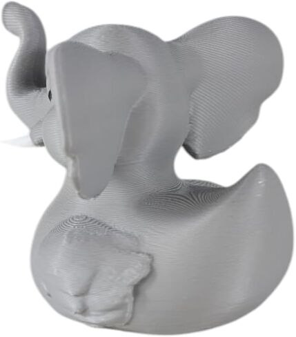 Safari Elephant Duck Figurine - Dashboard Duck for 4x4 & Car Decoration - Unique Rubber Duck Design - Collectible Cruise Duck for Hiding - Duck Duck 4x4 Accessory – 3D Printed in Canada in Saudi Arabia