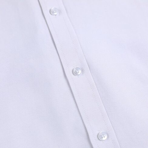 قميص الأكمام الطويلة من أكسفورد للرجال ، والأعمال غير الرسمية مع جيب الصدر ، وخالي من التجاعيد ، S-6XL و Multi-Color in Kuwait