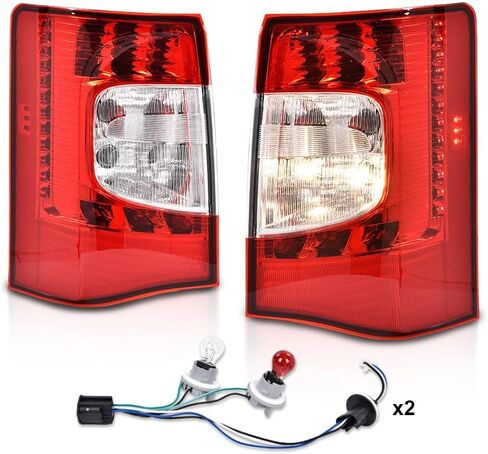 PIT66 LED Tail Lights Set Left & Right Compatible with Chrysler Town and Country 2011-2016 CH2800198, CH2801198,5182531AE, 5182530AE Bulbs and Wiring Harnesses Included Rear Light Lamp Assembly in Saudi Arabia
