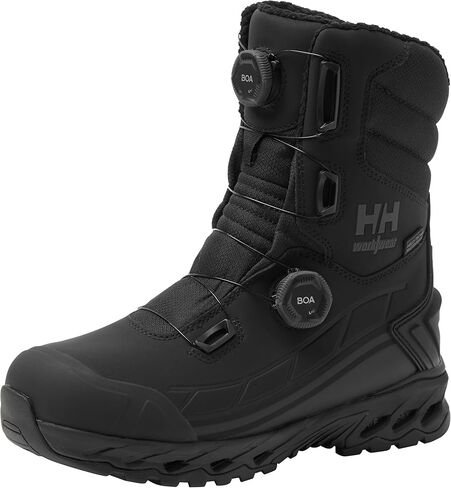 Helly-Hansen Bifrost BOA Waterproof Winter Work Boots for Men - Leather with Solarcore, 400g Primaloft Insulation, Slip-Resistant Outsoles, EH Rated in Saudi Arabia