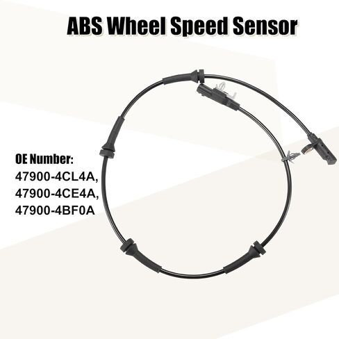 X AutoHaux 47900-4Cl4a ABS Speed Sextor Sensor الخلفي اليمين اليمين لنيسان Rogue 2015-2017 L4 2.5L in Saudi Arabia