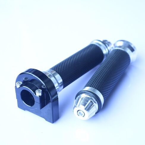 Yibid Motorcycle 7/8" Handle bar Hand Grips Motorized Anodized CNC Quick Twist Throttle Tube Lever Control for 22MM Universal Motorcross Scooter Custom Sport Street Bike in Kuwait
