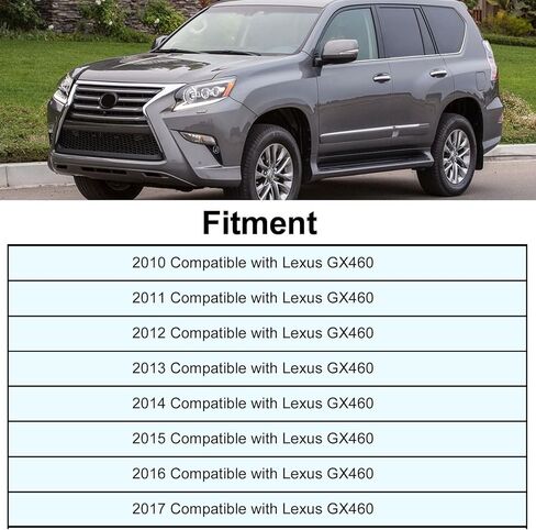 FZJDSD Ecru Tan Side Side Side Side Professed Covered Covered Leather Cover مع Lexus GX460 2010 2011 2013 2014 2015 2015 2017 in Saudi Arabia